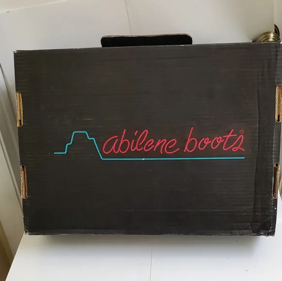 🤩New with tags Rare vintage genuine leather abilene black boots size 5.5 M - Picture 13 of 15